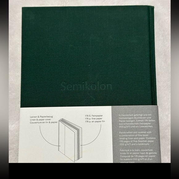 Semikolon A5 Cutting Edge Lined Notebook and Bookmark - Picture 4 of 5